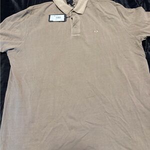 Armani Exchange Beige Polo Shirt